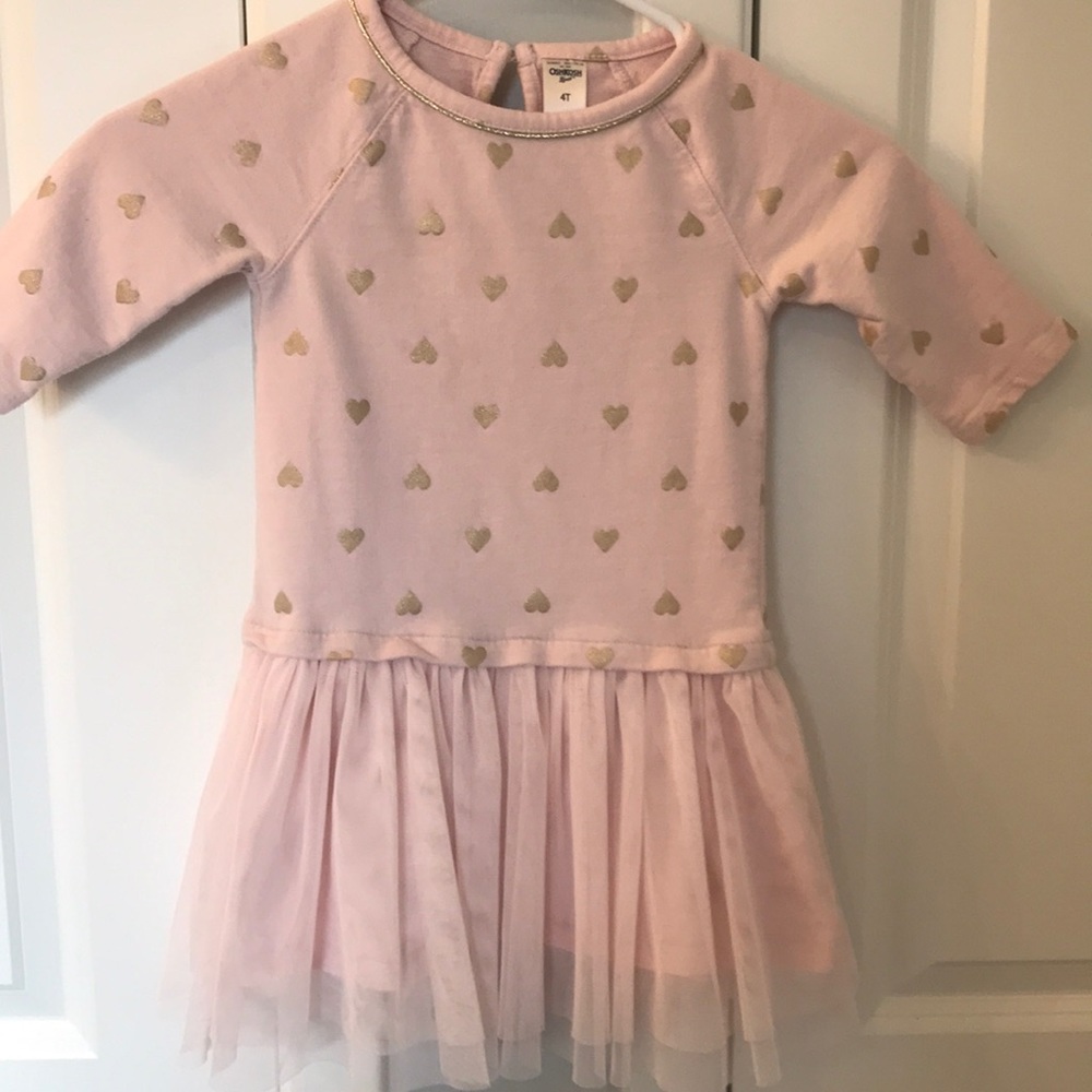 Pink and gold dress size 4T